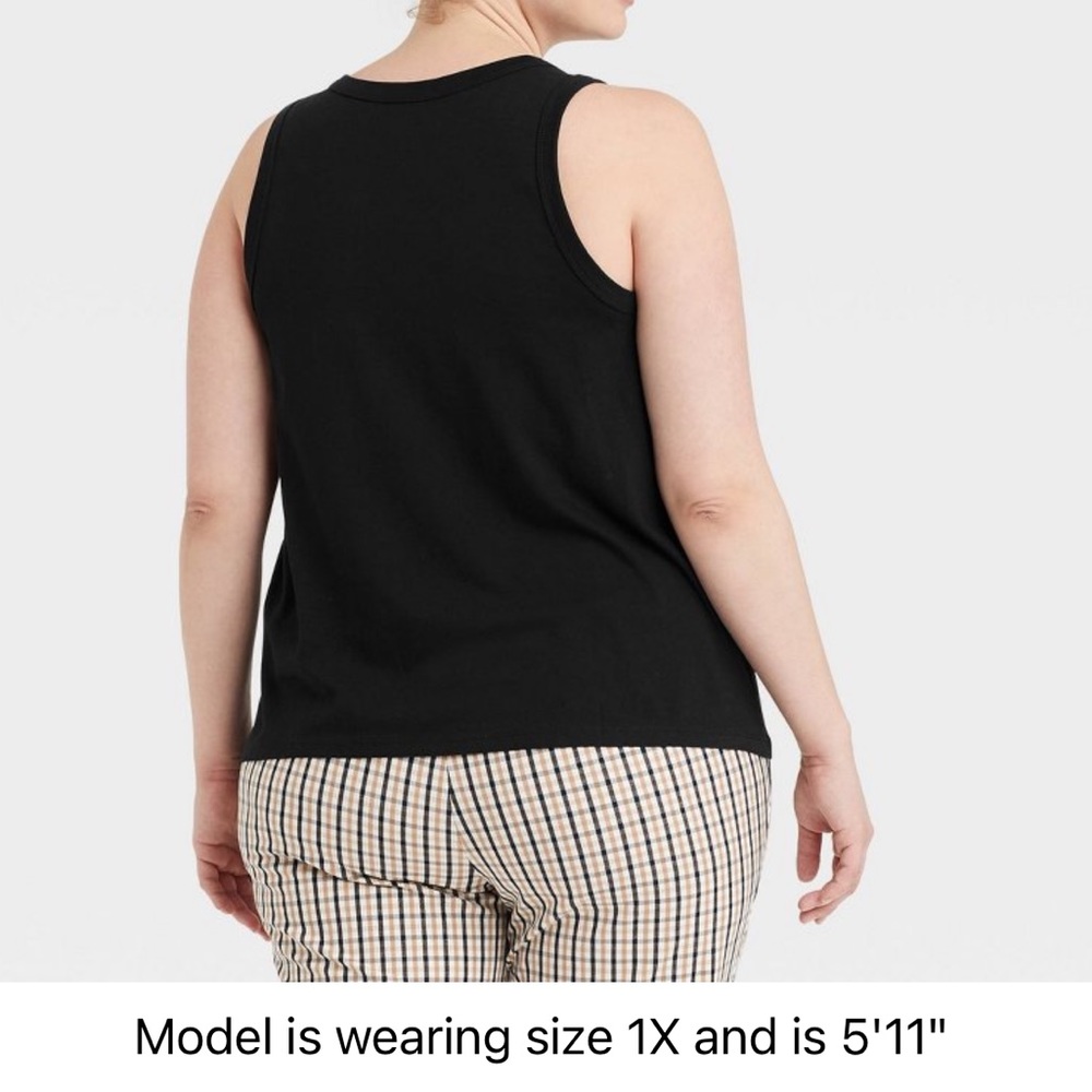 NWT! A new day crew neck tank top - bundle of 3 (black, white, light green) - Picture 3 of 7